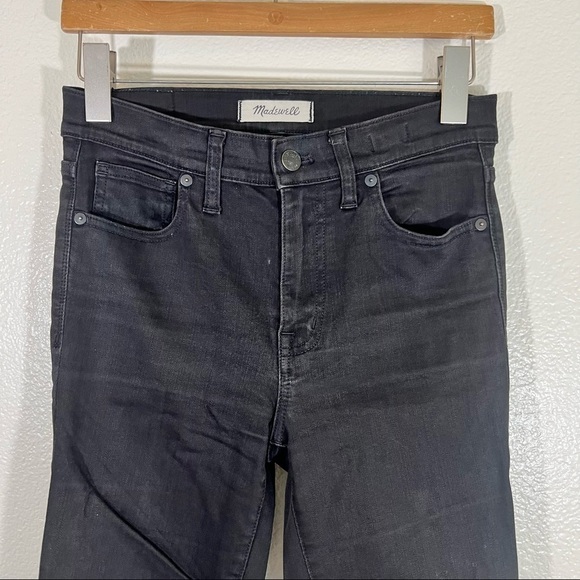 Madewell High Riser Skinny In Washed Black Size 27 - Picture 3 of 8